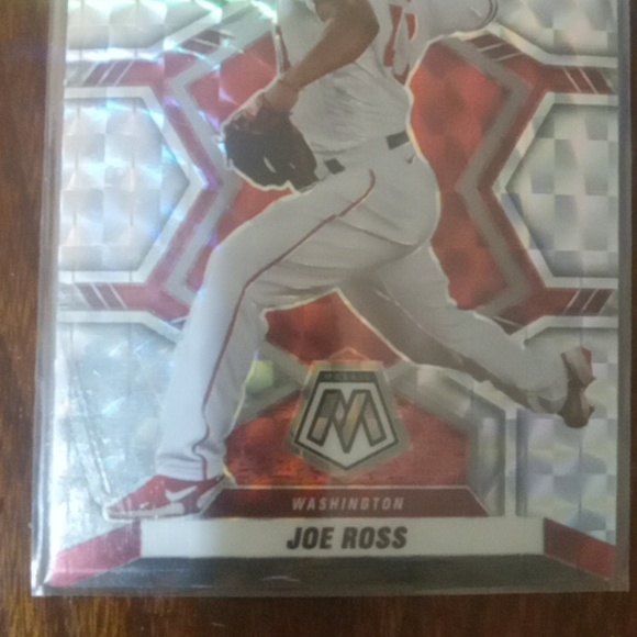 2022 Panini Mosaic "Pink Mosiac Prizm" #163 Joe Ross Washington Nationals - Picture 5 of 5